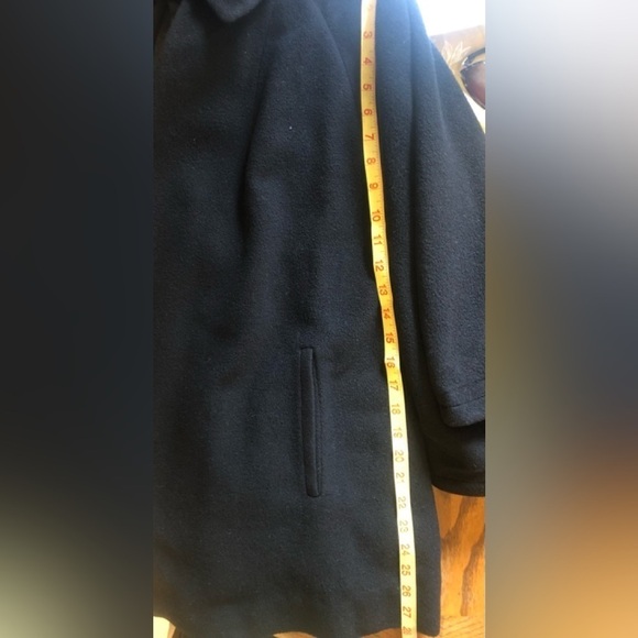 VTG 100% Cashmere One Button Coat Sz. L Tailored Union Made Lined Soft Cozy Warm - Picture 11 of 11